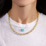 Jenna Blake - Mini Mariner Link Necklace Gold