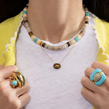 Jenna Blake - Mini Mariner Link Necklace Gold