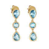 Devon Woodhill - Blue Topaz Deluxe Raindrop Earrings