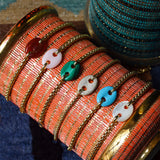 Jenna Blake, Single Stone Mariner Link Bracelet, Chrysoprase