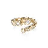 Melissa Kaye -Audrey Wrap Ring Full Diamonds Graduated