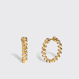 Boochier - Small Yellow Gold Mini Slinkee Earrings