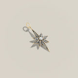 Antique Finish Victorian Star Diamond Pendant - Lucy Delius