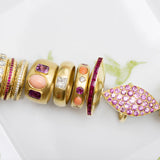 Jenna Blake: Green and White Hummingbird Jewelry Dish