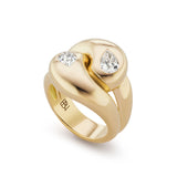 Brent Neale - Knot Ring with Diamond Pears