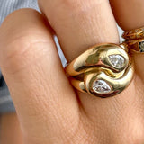 Brent Neale - Knot Ring with Diamond Pears