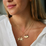 Devon Woodhill - Mini Heart Charm - Trefoil Florentine