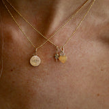 Devon Woodhill - Mini Heart Charm - Trefoil Florentine