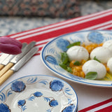 Carolina Irving & Daughters Blue Flower Dessert Plate