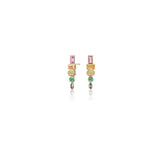 Sorellina - Totem Studs - Rainbow Sapphire