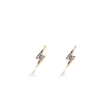 Sorellina- Bolt Studs with Diamonds
