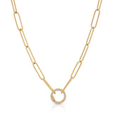 Jenna Blake - Charm Chain with Diamond Clasp