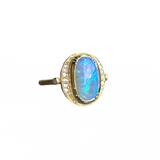 Brooke Gregson - Black Opal Orbit Halo Ring - One Of A Kind