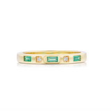 Sorellina - Tarot Baguette Stacking Band - Emerald