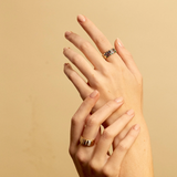 Sorellina - Tarot Baguette Stacking Band - Emerald