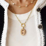 Jenna Blake - Mariner Link Charm - Tiger's Eye