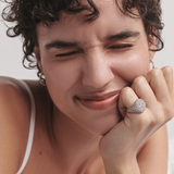 Lucy Delius - Modern Finish Pavé Diamond Signet Ring