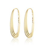 SORELLINA - Large Ziggy Hoop Earrings