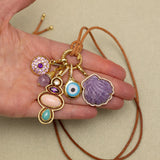 Jenna Blake - Acorn Charm, Mother of Pearl