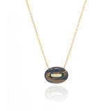 Jenna Blake - Mini Mariner Link Necklace Tiger's Eye