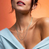 gigiClozeau: Classic Gigi SAPPHIRE necklace yellow gold- 17.7"