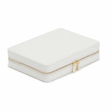 Maria Large Zip Case: White