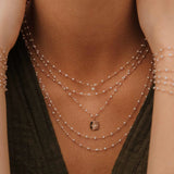 gigiClozeau: Classic Gigi OPAL necklace yellow gold