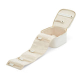 Maria Zip Jewelry Cube: White