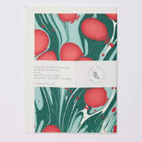 Hand Marbled Greeting Card - Cosmos Festive Mix