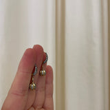 Lucy Delius - Diamond Ball Breaker Earrings