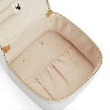 Maria Zip Jewelry Cube: White