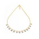 Jenna Blake - BLACKENED DIAMOND FRINGE NECKLACE