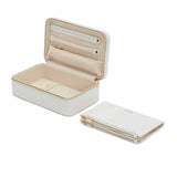 Maria Medium Zip Case: White