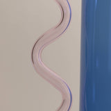 Wave Pitcher, Blue/Pink