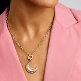 Harwell Godfrey- Mini Textured Moon Pendant