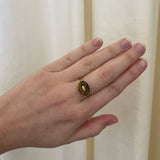 Jenna Blake - MINI STONE MARINER RING tiger’s eye