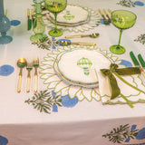 Toile de Blu Hortensia Tablecloth: Length: 260cm/102in