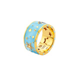Buddha Mama: Sky Blue Star Band Ring
