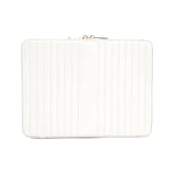 Maria Large Zip Case: White