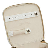 Maria Zip Jewelry Cube: White