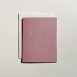 So Happy For You No. 10: Lilac / Single Card