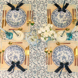 Eleanor Royal Blue Tablecloth: Length: 380cm/150in