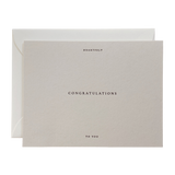 Congratulations No. 01: Gray