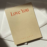 Love You The Most No. 33: Butter / Single Card
