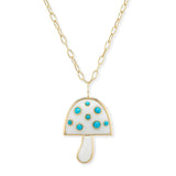Brent Neale - Magic Mushroom Pendant with Turquoise