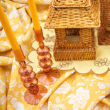 Extra Tall Warm Pumpkin Spice Taper Candle - Pack of 4