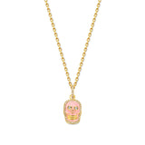 Buddha Mama: Baby Pink Skull Pendant