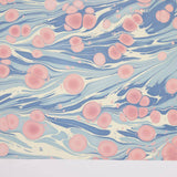 Hand Marbled Wrapping Paper Sheets - Cosmos Hydrangea