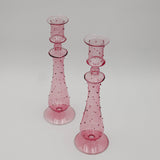 Rose Garden Dotty Candle Holder - Pair
