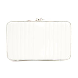 Maria Medium Zip Case: White